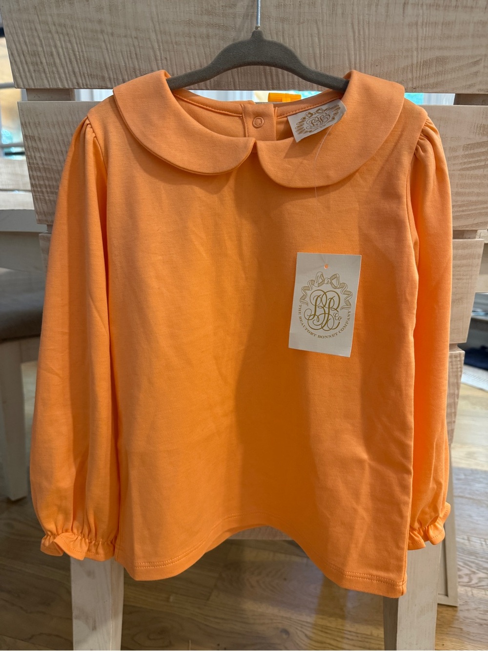 The Beaufort Bonnet Company NWT Orange Top- 4T- 100% Pima cotton